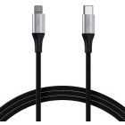 Cablu de date / adaptor Allity AUC-01, USB-C Male la Lightning Male, 27W, 1 m, Black