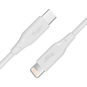 Allity AUC-02, USB-C Male la Lightning Male, 27 W 1 m, White