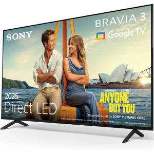 Sony Smart TV BRAVIA 3 55S35 Seria S3 139cm negru 4K UHD HDR