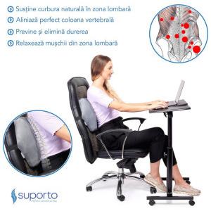 Suporto Set perna lombara + perna sezut, fermitate extra