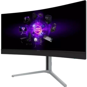 LORGAR Gaming 34MP1 Curbat 34 inch Mini LED UWQHD VA 1 ms 180 Hz HDR FreeSync & G-Sync Compatible