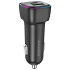 Incarcator auto Borofone BZ28A, 1x USB-C, 1x USB, 30 W, Black