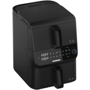 Heinner Friteuza cu aer cald InnovaCook HAF-C10DBS25BK, 2600W, 6.5 L / 3.5L, Negru