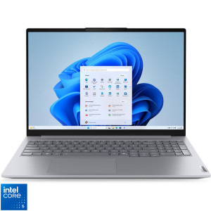 Laptop Lenovo 16 ThinkBook 16 G9 IRL, WUXGA IPS, Procesor Intel® Core™ 5 210H (12M Cache, up to 4.80 GHz), 16GB DDR5, 512GB SSD, Intel Graphics, Win 11 Pro, Arctic Grey