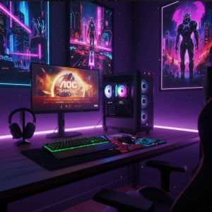 PC Gaming BALAUR Battle Pack i5 DDR5 (include PC Gaming, Monitor Gaming, Mouse, Tastatura, Casti, Mouse pad)