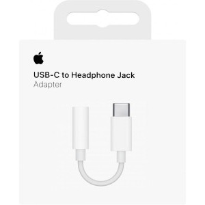 Apple Adaptor USB-C Male la 3.5 mm Male, White
