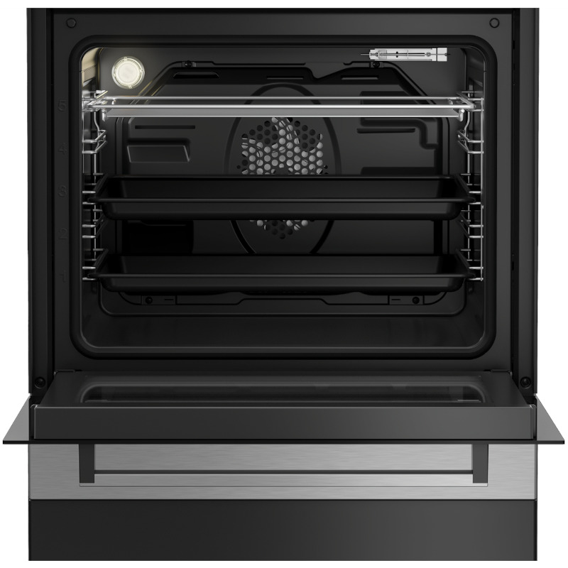 Beko - Cucina Elettrica FSE68302MWC 3 Zone Elettriche Forno Elettrico
