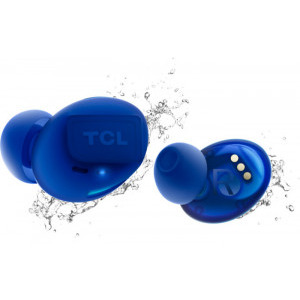TCL SOCL500TWS Ocean Blue, Bluetooth 5.0, autonomie 33 de ore, protectie apa/transpiratie IPX4, incarcare rapida 15 min pentru o ora de utilizare si incarcare wireless, USB C