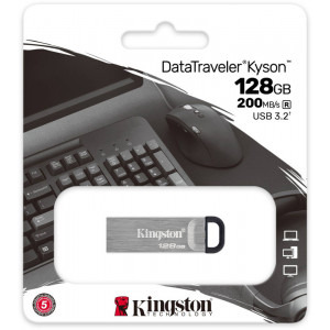 Kingston DataTraveler Keyson 128GB USB 3.2 Silver