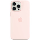 Apple Protectie pentru spate, material silicon pentru iPhone 15 Pro Max, culoare Light Pink