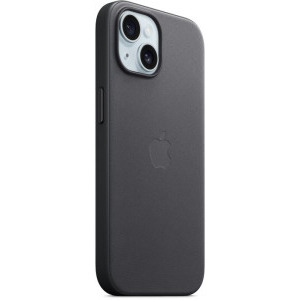 Apple Protectie pentru spate, material FineWoven, cu MagSafe pentru iPhone 15, culoare Black