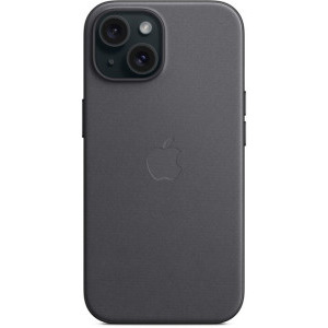 Apple Protectie pentru spate, material FineWoven, cu MagSafe pentru iPhone 15, culoare Black