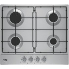 Plita incorporabila Beko HIAG64223SX, Gaz, 4 arzatoare, Inox