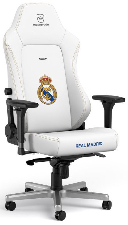 Scaun gaming Noblechairs HERO Real Madrid Edition White