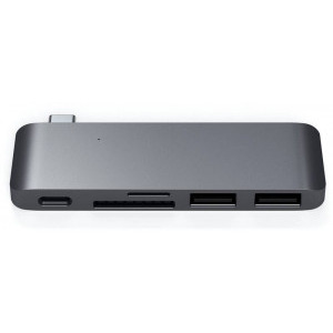 Satechi USB-C Hub 2x USB, 1x microSD, Space Grey