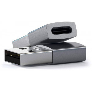 Satechi 1x USB Male - 1x USB-C Male, gri