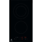Plita incorporabila Electrolux LHR3233CK, Vitroceramica, 2 zone de gatit, Control touch, Timer, Semnal acustic, Inchidere de siguranta pentru copii, Functie pauza, 30 cm, Negru