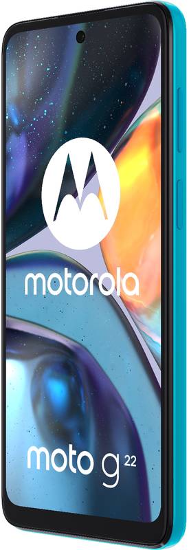 Smartphone Motorola Moto G22, NFC, Octa Core, 128GB, 4GB RAM, Dual SIM, 4G, 5-Camere, Iceberg Blue