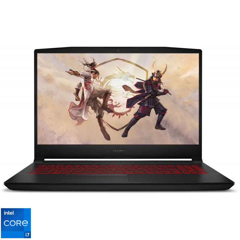 Laptop MSI Gaming 15.6'' Katana GF66 12UD, FHD 144Hz, Procesor Intel® Core™ i7-12700H (24M Cache, up to 4.70 GHz), 16GB DDR4, 1TB SSD, GeForce RTX 3050 Ti 4GB, No OS, Black