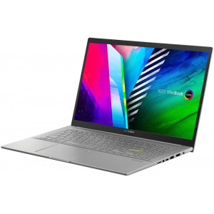 ASUS 15.6'' VivoBook 15 OLED M513UA, FHD, Procesor AMD Ryzen™ 5 5500U (8M Cache, up to 4.0 GHz), 8GB DDR4, 512GB SSD, Radeon, No OS, Transparent Silver