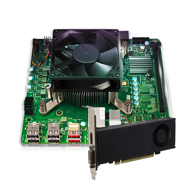 Procesor AMD Ryzen 4700S Desktop Kit (placa de baza+procesor+16GB RAM) + Placa video PowerColor Radeon RX 550 2GB GDDR5 64-bit (Starter KIT)