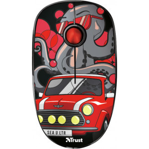 Trust Sketch Silent, Wireless, Red
