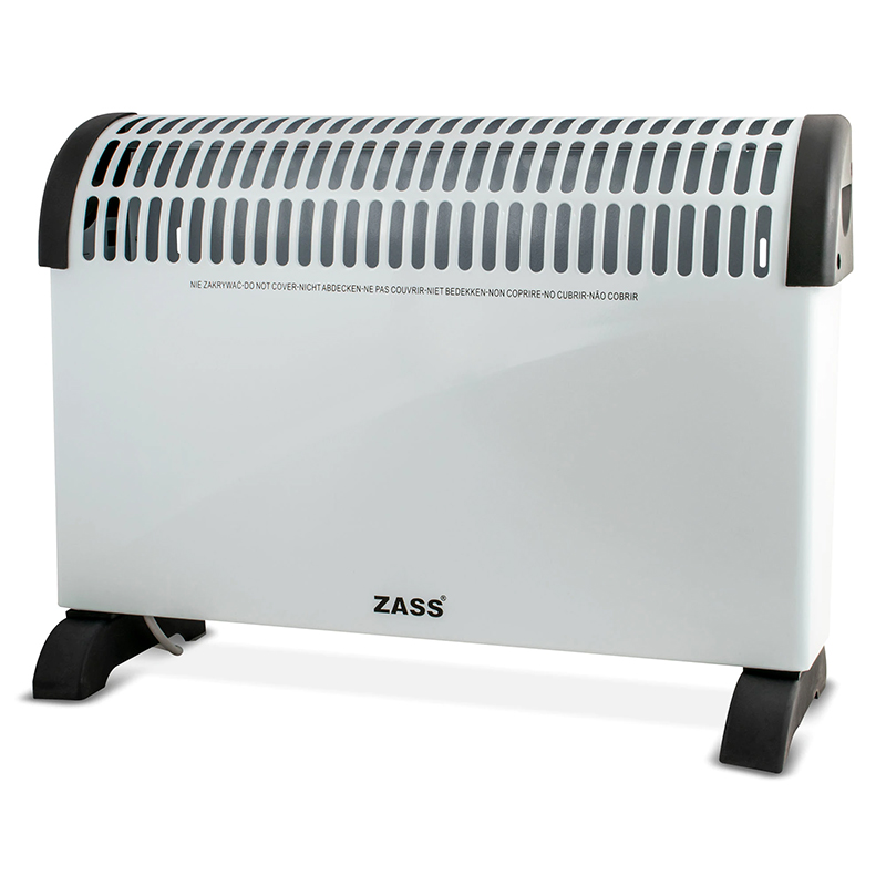 ZASS Convector electric ZKH 08, 2000 W, 3 trepte putere, Termostat reglabil, Protectie la supraincalzire