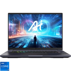 GIGABYTE Gaming 16'' AORUS 16X 9SG, WQXGA 165Hz, Procesor Intel® Core™ i7-13650HX (24M Cache, up to 4.90 GHz), 16GB DDR5, 1TB SSD, GeForce RTX 4070 8GB, Win 11 Home, Midnight Gray