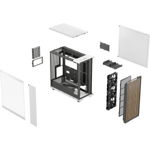 Fractal Design North XL Chalk White TG Clear