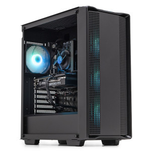 Gaming BALAUR Epic HyperPlus, Intel i5-12400F 2.5GHz, 32GB DDR5, 1TB SSD, RTX 4060 8GB GDDR6, Iluminare RGB