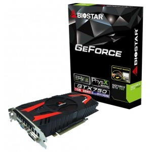Biostar GeForce GTX 750 Anti-Dust Cooling 1GB GDDR5 128-bit
