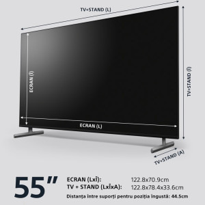 Sony Smart TV KD-55X85L Seria X85L 139cm negru-argintiu 4K UHD HDR