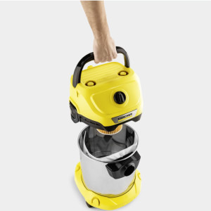 Karcher umed & uscat WD3 S, 1000W, 17L, Galben/Negru/Argintiu