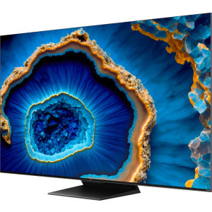 TCL Smart TV QLED Mini LED 75C805 Seria C805 189cm gri-negru 4K UHD HDR