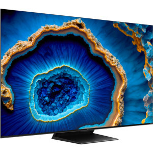TCL Smart TV QLED Mini LED 75C805 Seria C805 189cm gri-negru 4K UHD HDR