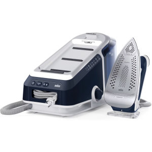 Braun Statie de calcat CareStyle 7 Pro IS7282BL, 2700W, 180g/min, Alb/Albastru