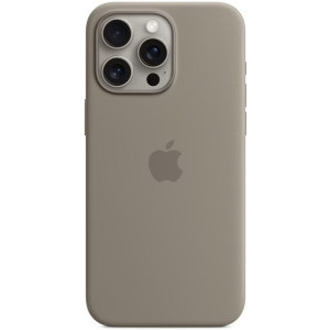 Apple Protectie pentru spate, material silicon pentru iPhone 15 Pro Max, culoare Clay