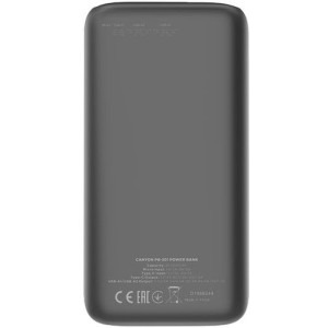 Canyon PB-301, 30000 mAh, 2x USB, 1x USB-C, cu tehnologia PD 20W/QC 3.0, Black