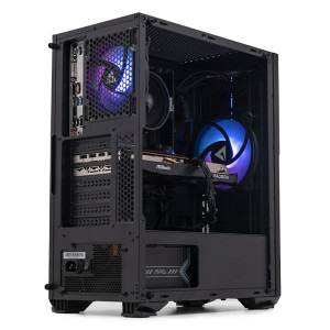 Gaming ZMEU Plus Black Friday Edition, AMD Ryzen 5 5500 3.6GHz, 8GB DDR4, 500GB SSD, RX 6600 8GB GDDR6, Iluminare RGB