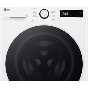 LG F2WR508S0W, Slim, 8 kg, 1200 RPM, Clasa A, AI Direct Drive, Smart Diagnosis, Alb