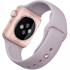 SmartWatch Apple Watch 1, Aluminium 38 mm, curea silicon, purple