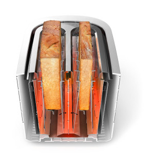 Philips Prajitor de paine Viva Collection HD2638/11, 1050W, Alb/Roz