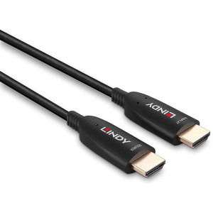 LINDY Fibre Optic Hybrid HDMI Male - HDMI Male, 10m, negru