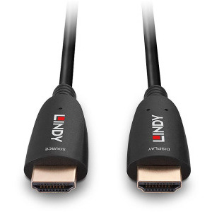 LINDY Fibre Optic Hybrid HDMI Male - HDMI Male, 10m, negru