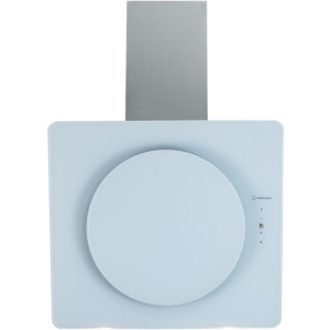 Hota Turbionaire decorativa TIS60WW, Putere de absorbtie 653 m3/h, Aspiratie perimetrala, Timer, Display, Control tactil, Iluminare LED, Clasa A++, 60 cm, Alb