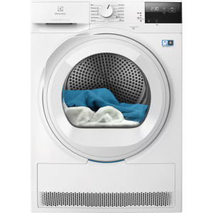 Uscator de rufe Electrolux EW7D283VE, Pompa de caldura, 8 kg, Clasa E, Inverter, DelicateCare, MixCare, SensiCare, EasyClean, Alb