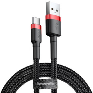 Baseus Cafule, USB Male la USB-C Male, 60 W, 2 m, Black