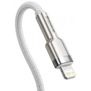 Baseus Cafule Metal, CATLJK-B02, USB-C Male la Lightning Male, 2 m, White