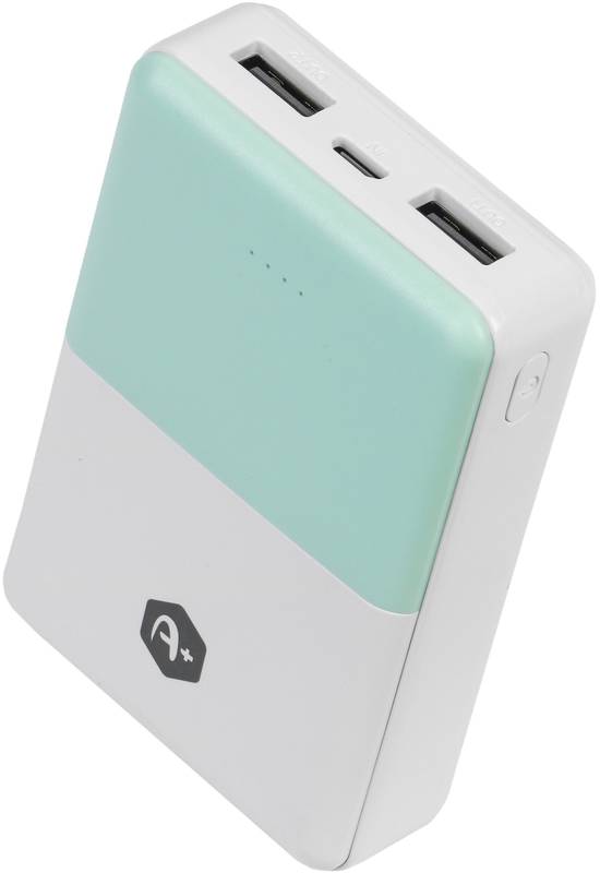 Baterie externa A+ PBXT51GREEN, 10000 mAh, 2x USB, Green