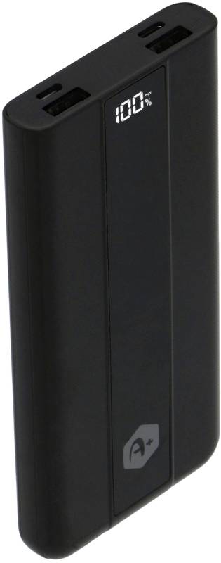 Baterie externa A+ PBXT81, 10000 mAh, 2x USB, 1x USB, Black